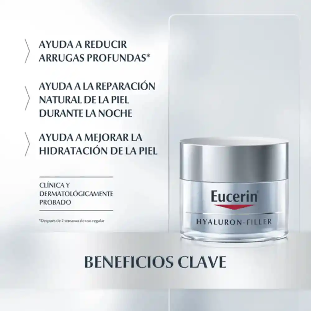 Eucerin Crema Facial de Noche Dermo Hyaluron Filler