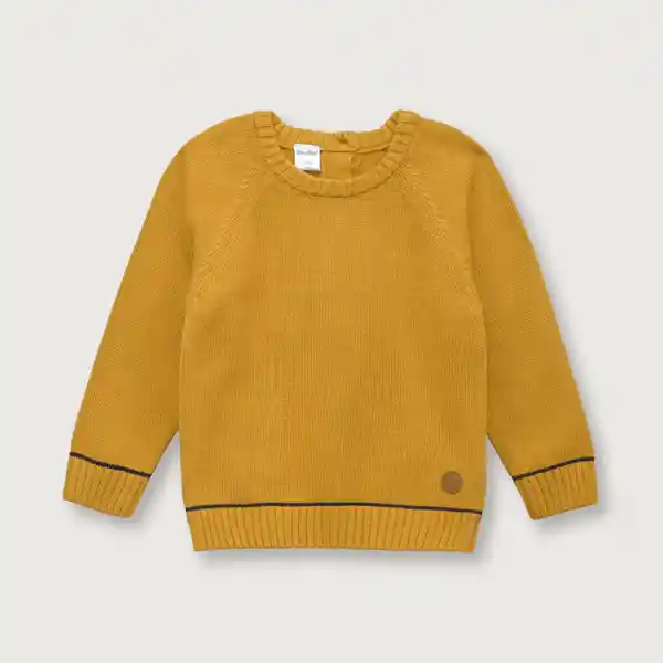 Suéter de Niño Waffle Amarillo Talla 4A Opaline