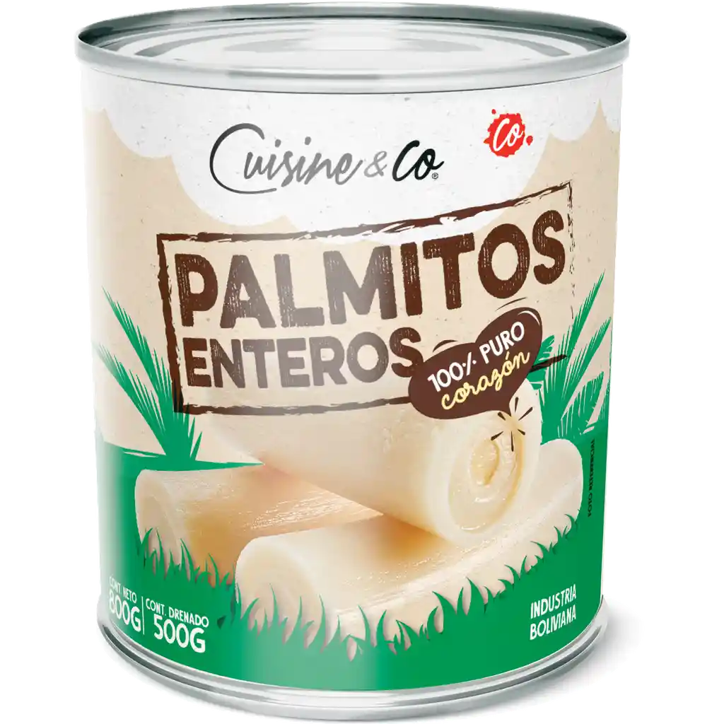 Palmitos enteros 500 g drenado