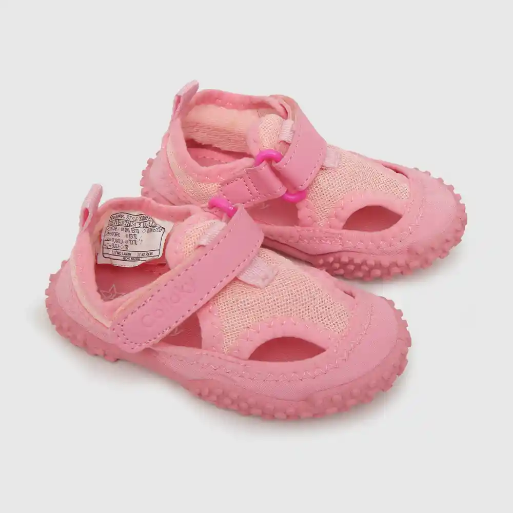 Zapatos Aqua Sock Cerrada De Niña Rosado Talla 20