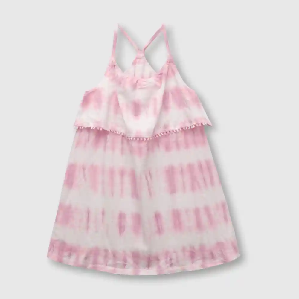 Vestido Teñido Con Manchas De Niña Lila Talla 3 Años