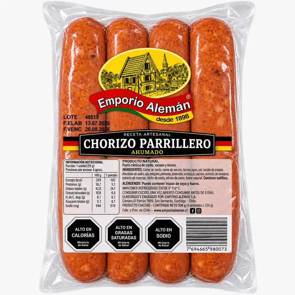 Emporio Aleman Chorizo Ahumado