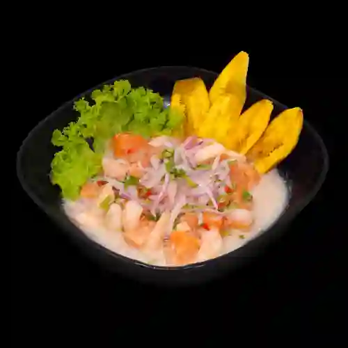 Ceviche Salmón Camarón