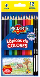 Proarte Lápiz de Color Hexagonal 12 Colores