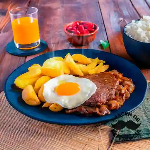 Bistec a lo Pobre