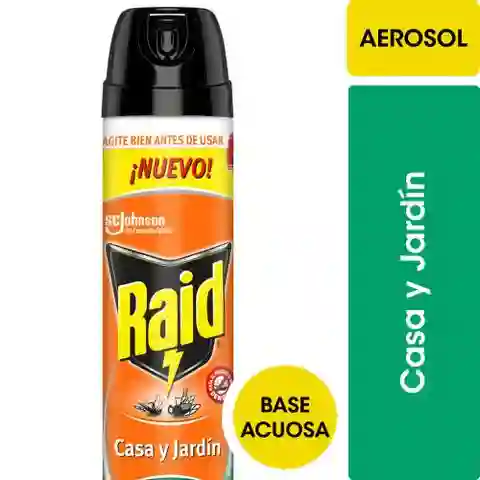 Raid Insecticida para Casa y Jardín en Aerosol