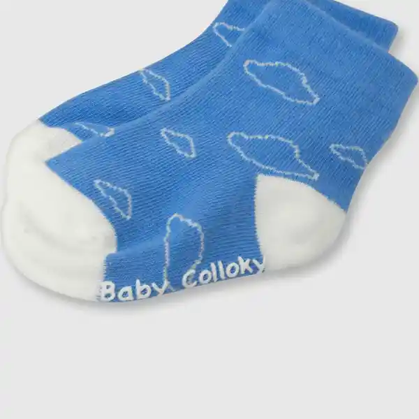 Pack Calcetines de Bebé Niño Gris Melange Talla 20/22 Colloky