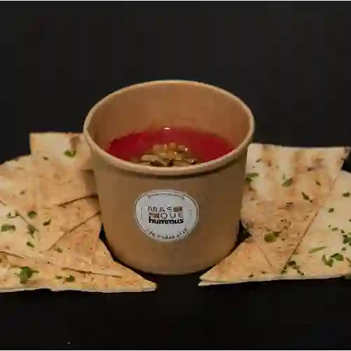 Crema de Pimenton con Pan Pita