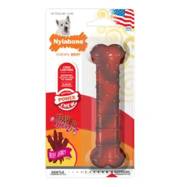 Nylabone Juguete Power Chew Masticable Texturizado Tiras de Res