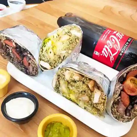 Promo Burritos 1 y Bebida 1.5 Lt