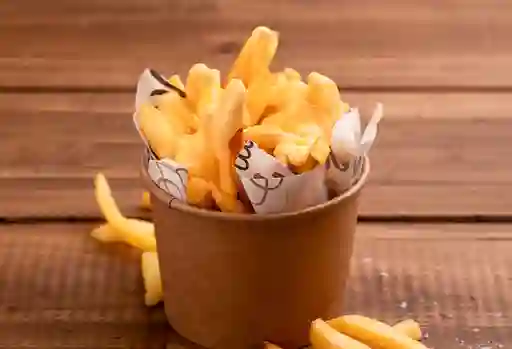 Papas fritas individual cheddar