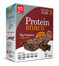 Protein Snack Barra de Proteína Sabor Chocolate y Crispis