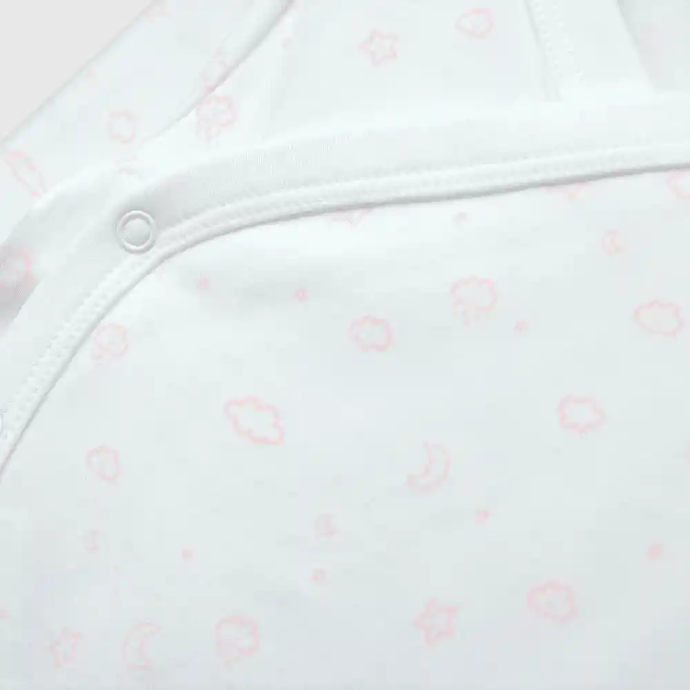 Pack Body Algodón De Bebé Niña Rosado Talla 6/9m