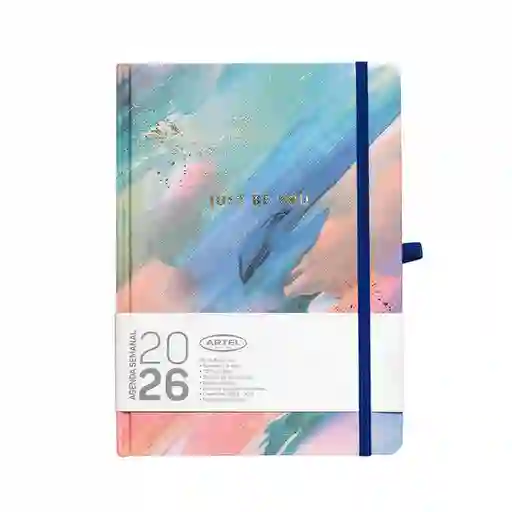 Artel Importado Agenda 2026 Semana a la Vista Blue & Rose