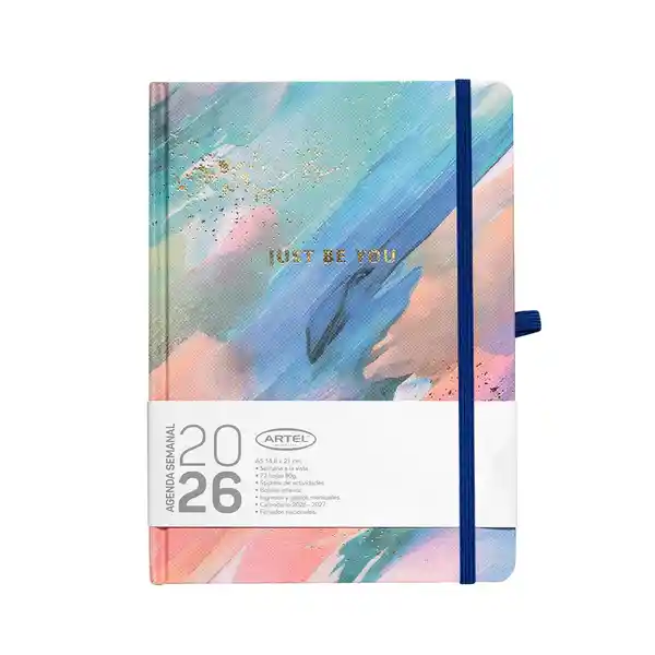 Artel Importado Agenda 2026 Semana a la Vista Blue & Rose