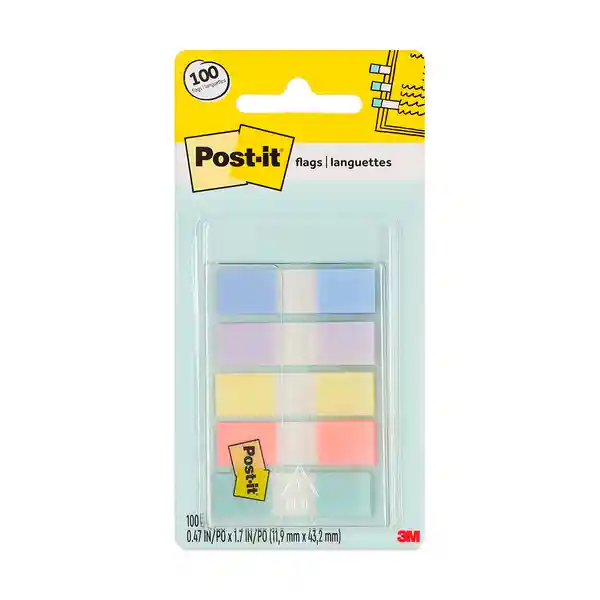 Post-it Pack Banda Adhesiva Flags Pastel