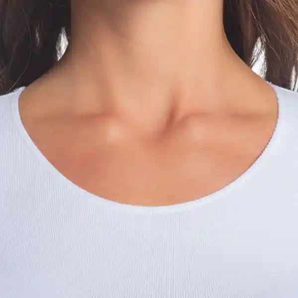 Polera Algodón Blanco Talla S/M Caffarena