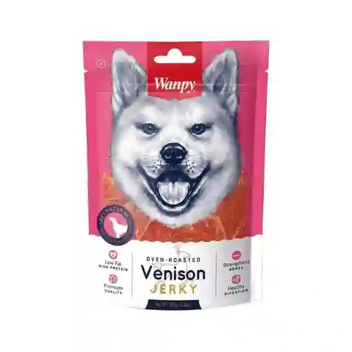 Wanpy Snack Para Perro Jerky Venison Sabor a Carne de Venado