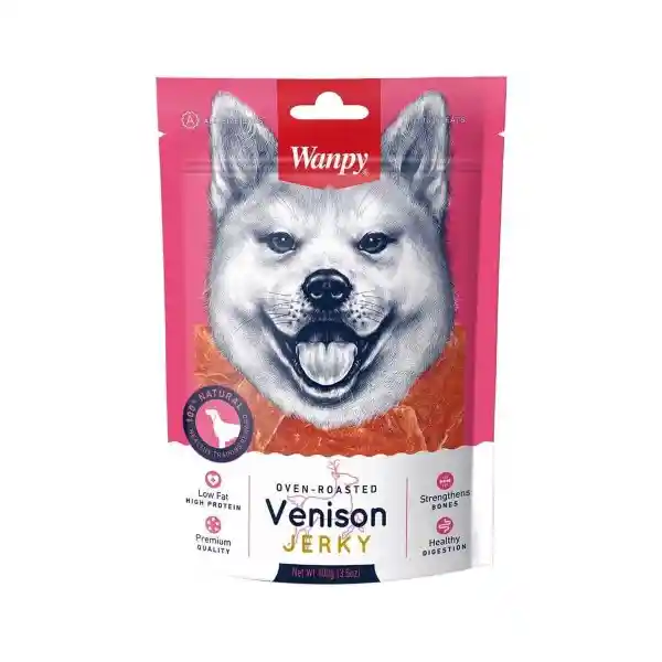 Wanpy Snack Para Perro Jerky Venison Sabor a Carne de Venado