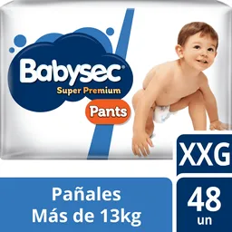 Babysec Pañal Infantil Pants Super Premium Talla Xxg