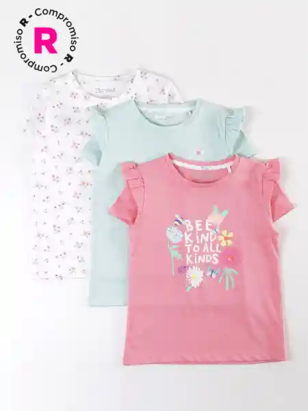 Harvest Pack Polera Manga Corta Coral 8 V26