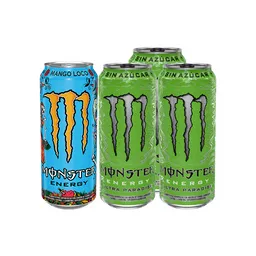 Combo Monster Energy Bebida Energizante Sabor Mango Loco Monster