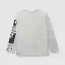 Polera Estilo Urbano de Niño Light Melange Talla 4A Colloky