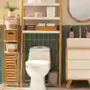 Repisa Con Puerta de Bambú 23 x 23 x 119 cm Casaideas