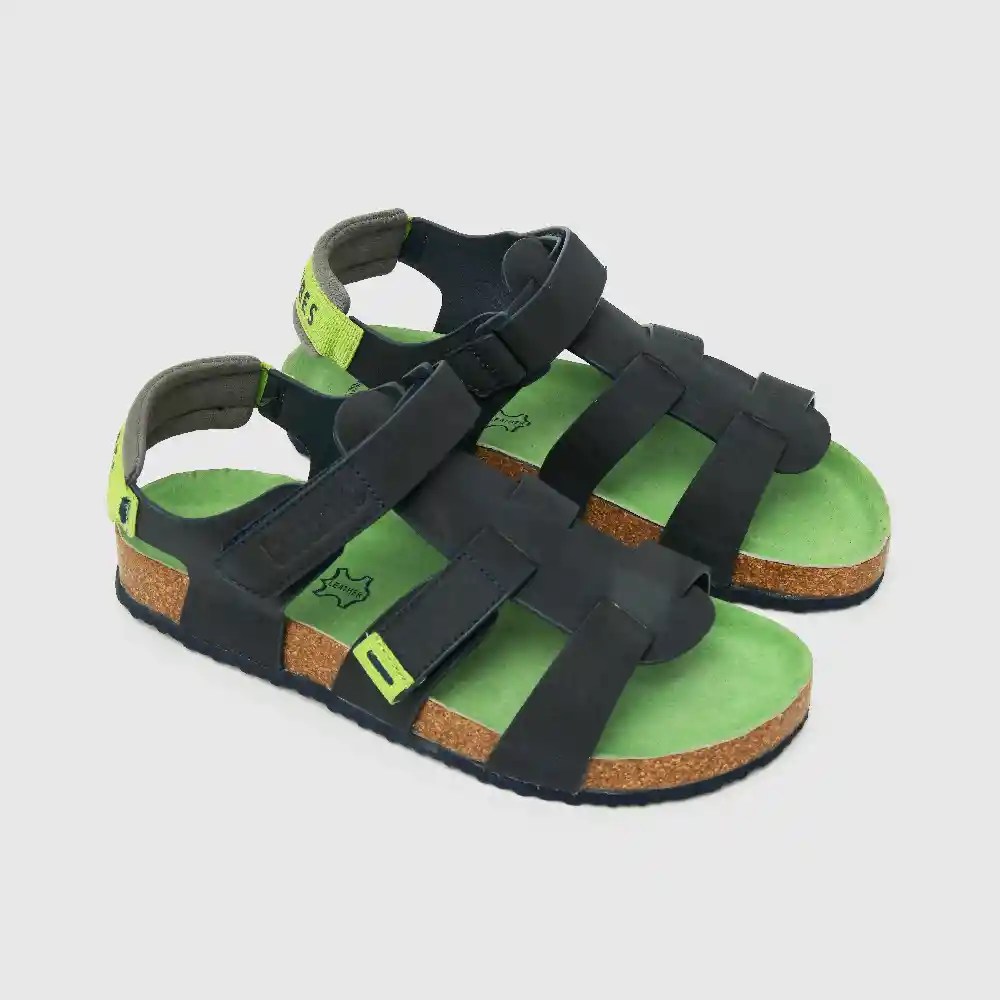 Sandalias Suela Moda De Niño Azul Talla 36