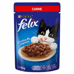 4 x Alimento Húmedo Gato Felix 85 g Carne
