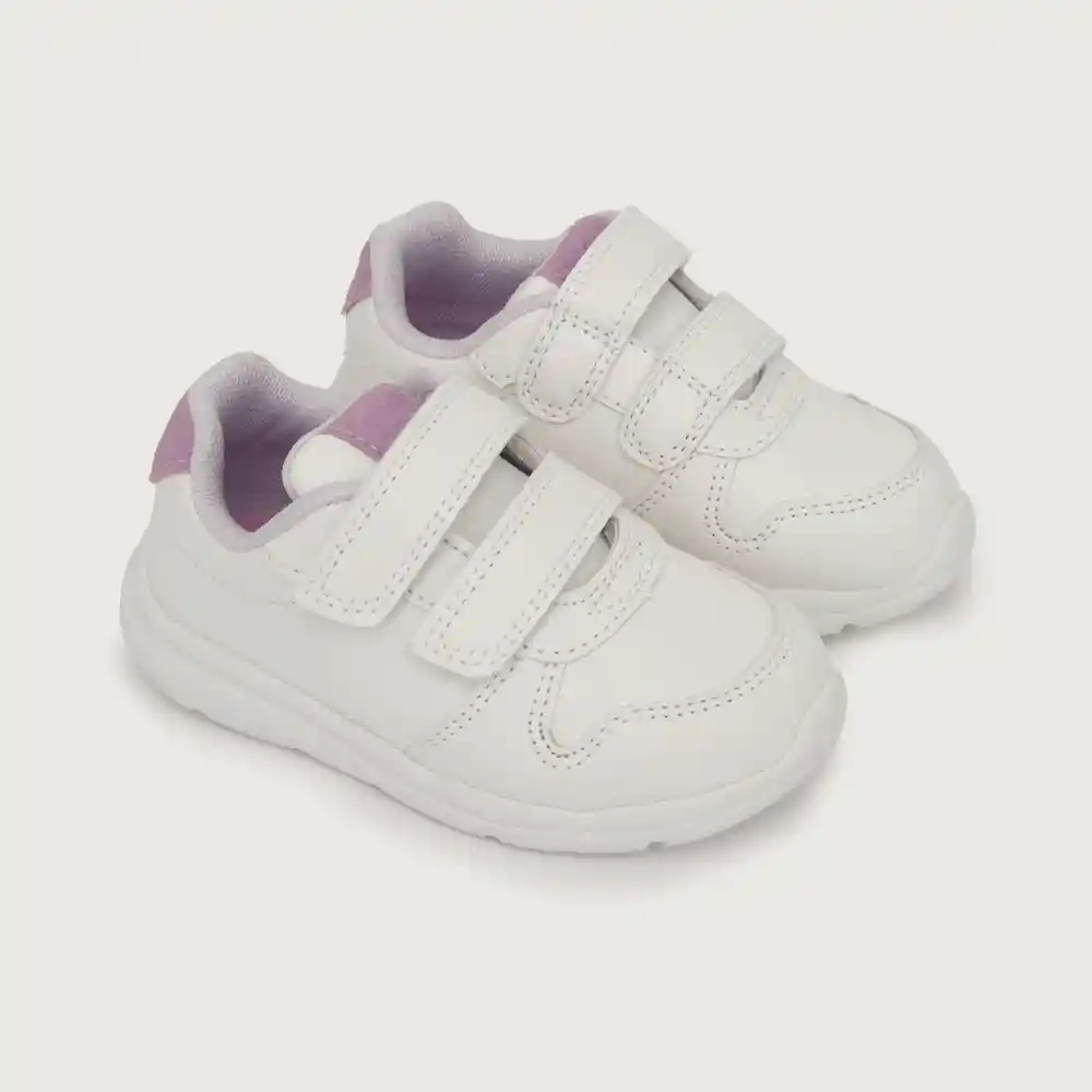 Zapatillas Deportiva Liviana De Niña Blanco Talla 29