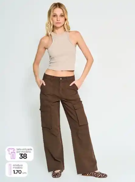 Index Pantalón Sport Decargo Cor Café 36 W25