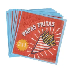 Set de Papeles Para Canasto de Papas Fritas Casaideas