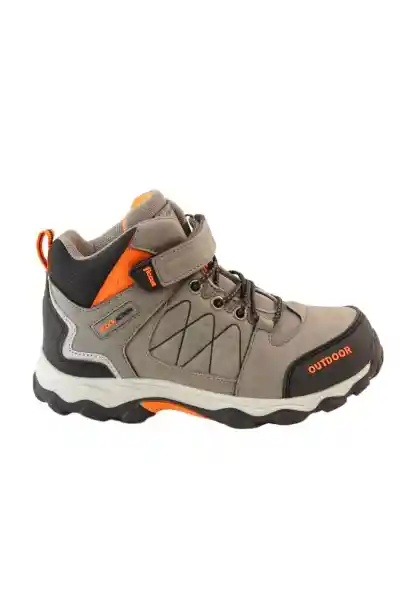 Zapatillas Outdoor Caña Velcor W24 Niño Gris 33 936 Ficcus