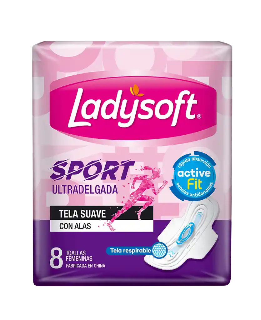 Ladysoft Toalla Femenina Ultradelgada Sport