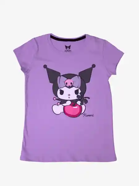 Kuromi Polera Manga Corta Na KUR0042B Lila 10 V26