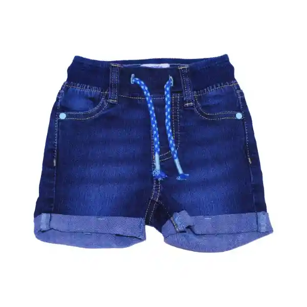 Bermuda Bebe Niño Azul Pillin 12 M