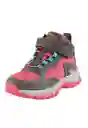 Zapatillas Outdoor Caña Velcro W24 Niña Fucsia 34 916 Ficcus