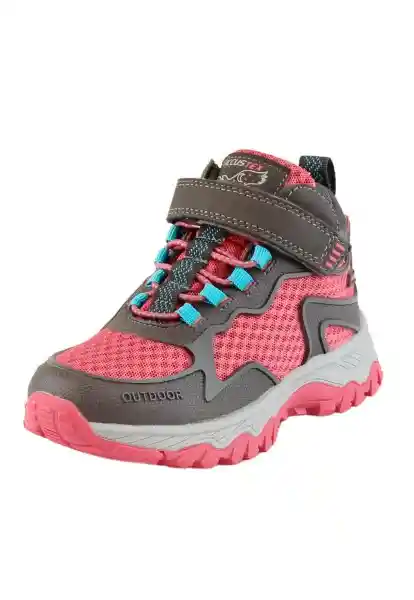 Zapatillas Outdoor Caña Velcro W24 Niña Fucsia 34 916 Ficcus