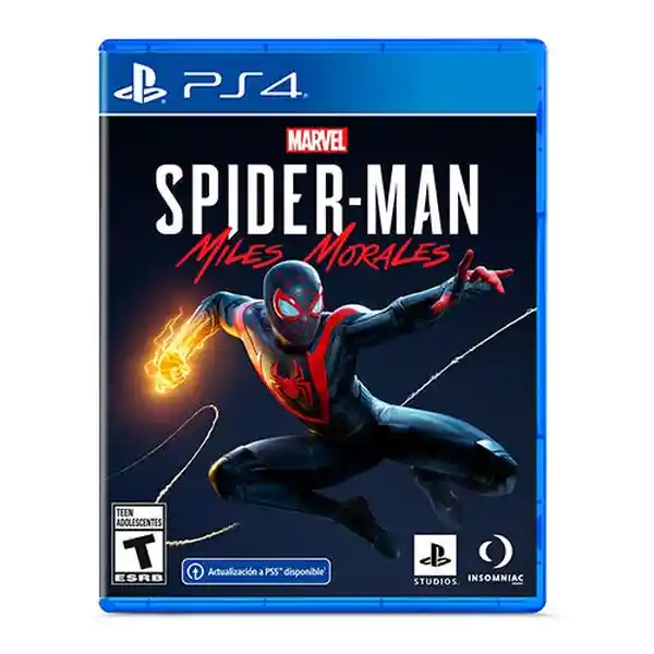 videojuego juego spiderman miles morales latam Ps4