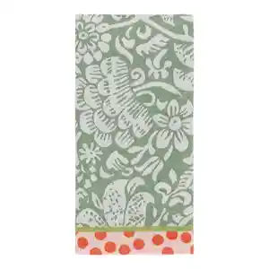 Paño de Cocina Jacquard Algodón Verde 70 cm