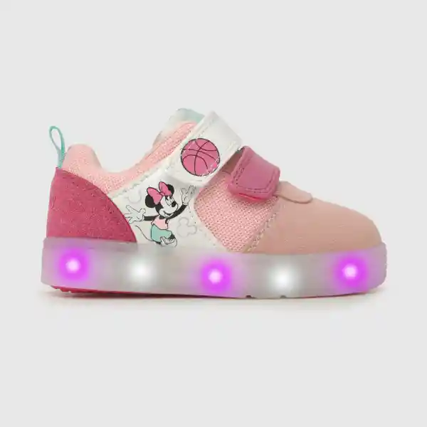 Zapatillas Minnie Luces de Niña Light Pink Talla 25 Colloky