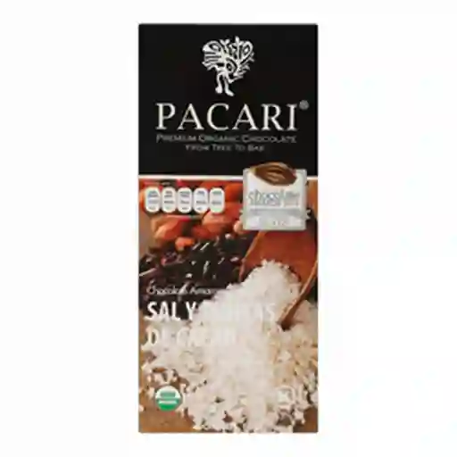 Pacari Chocolate Orgánico Sal Y Nibs