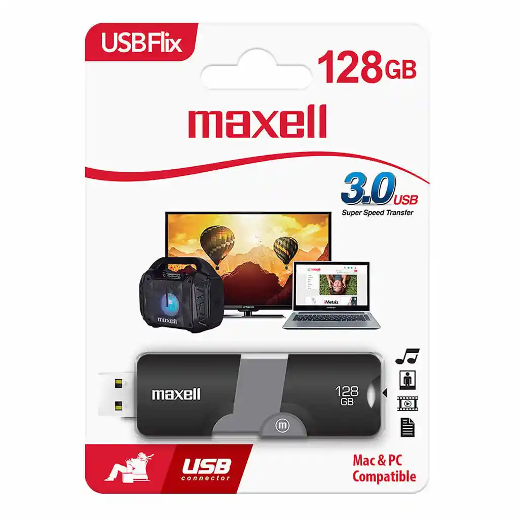 Maxell Memoria USB Flix 3.0 128 GB