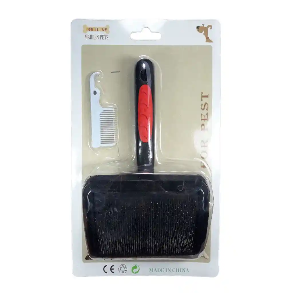 Doggie Sun Cepillo Rasqueta Color Negro