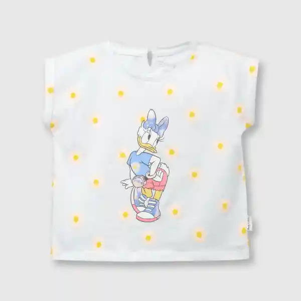 Polera Minnie de Bebé Niña Blanco Talla 36M Colloky