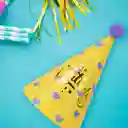 Gorro de Cumpleaños Con Corazones Morados Miniso