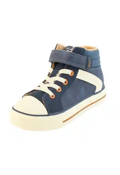 Zapatillas Urbana Caña Velcro W24 Niño Azul 32 923 Ficcus