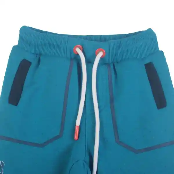 Pantalón Buzo Bebe Niño Turquesa Pillin 6 M