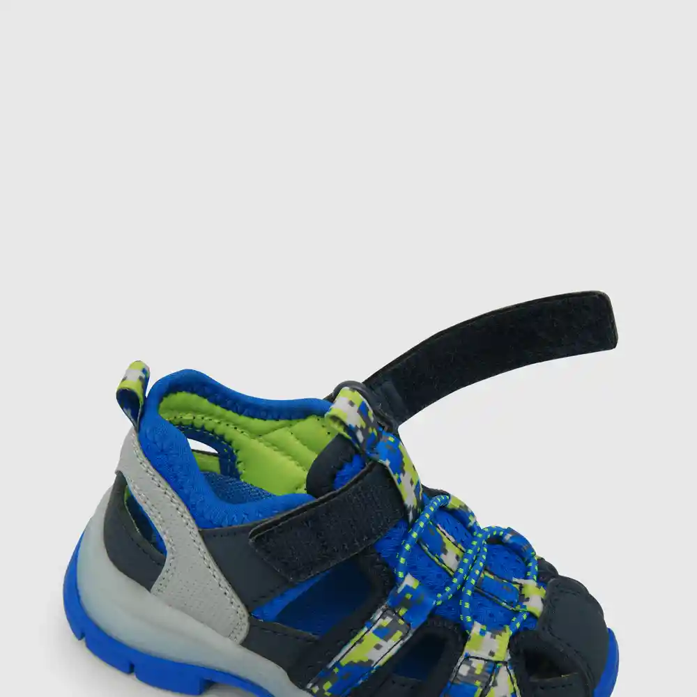 Sandalias Con Luces De Niño Azul Talla 26